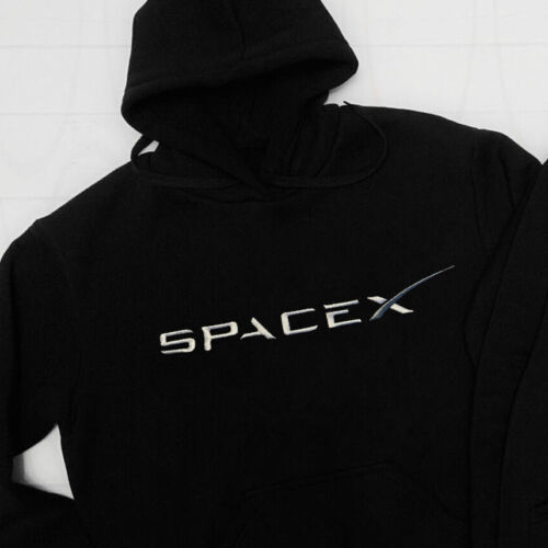 SpaceX genähter Kapuzenpullover NASA Elon Musk Tesla Space X Stickerei Raumschiff BFR - Bild 1 von 3