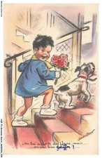 AQFP3-0159-GERMAINE-BOURET - The Delivery Of Flowers - The Climb Of The Stairs
