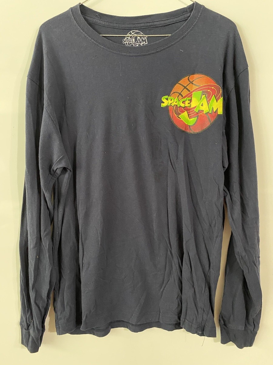 Space Jam Looney Tune long sleeve tee size L front and back 