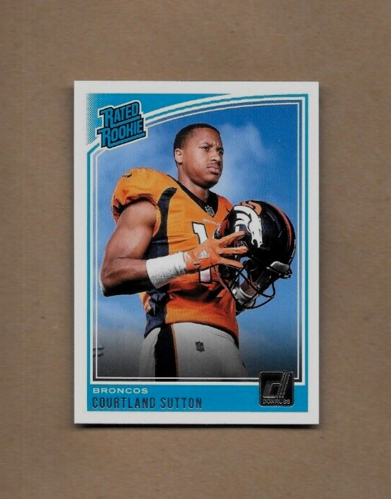 2018 Donruss Courtland Sutton Rated Rookie Card #312 Denver Broncos NM/MT