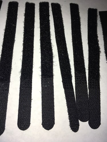 25 VELCR Marke Binder Kabelbinder Kabel Organizer Wraps Wiederverwendbar Gestanzte Riemen 5" Schwarz - Bild 4 von 7