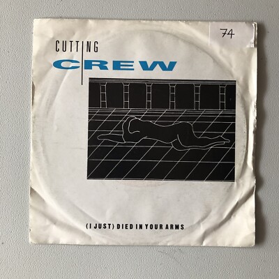 CUTTING CREW (I Just) Died In Your Arms 7'' UK Picture Sleeve Solid Centre VG/EX