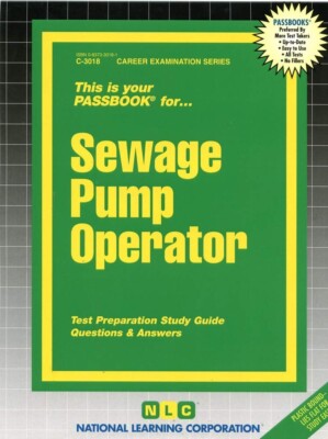   NEW Sewage Pump Operator Test Practice Passbook Upcoming Exam