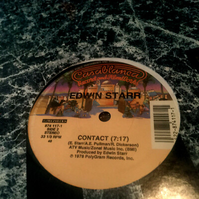 EDWIN STARR - CONTACT - 12''VINYL SEALED 1978/80'S REISSUE MINT FULL LENGTH MIX