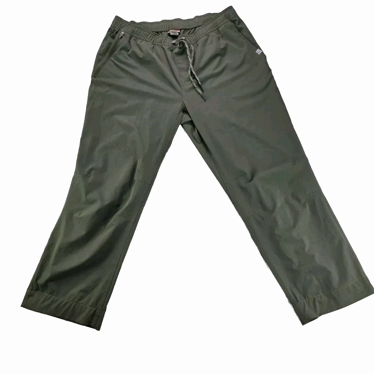 L.L. Bean Pants Men's SM Multisport Green 510948 Quick-Dry Walsmng Travel Sorona