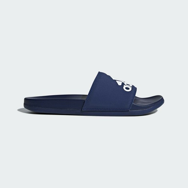 Mens Adidas Adilette Comfort Tech Ink Blue Slides Athletic Sandal FW5336 Sz 7-13 