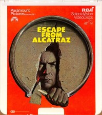 Escape From Alcatraz 1979 CED RCA SelectaVision Videodisc TESTED WORKING