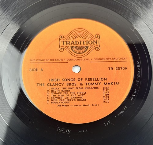 The Clancy Brothers & Tommy Makem - Iris Songs Of Rebellion 1969 LP Shrink Open - Picture 10 of 10