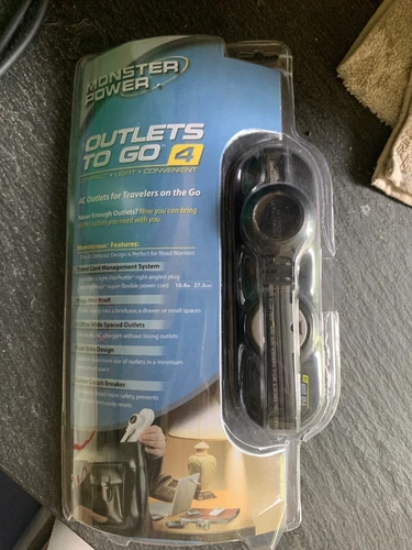 Monster Power Outlets To Go 4 MP OTG400 Surge Protector Output Connectors 4