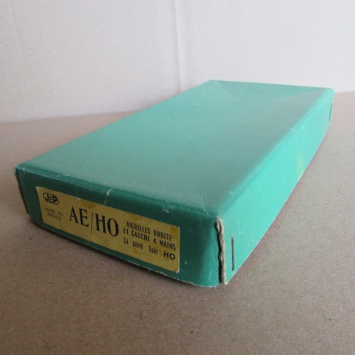 Vintage Jep Empty Cardboard Box Ae/Ho 1/87 For Right & Left Switch Green