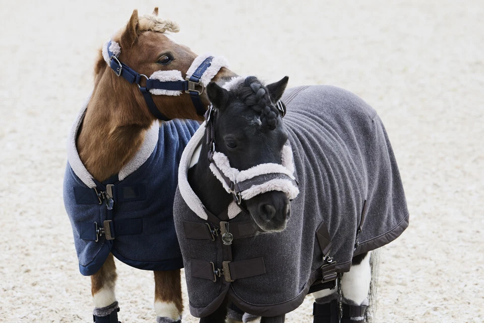 Eskadron Pferde Abschwitzdecke Acrylic Shetty teak brown Platinum 2024 - Bild 3 von 4