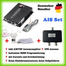 AIS Set Class B Transponder + Antennensplitter + GPS Ant. + MMSI Programmierung