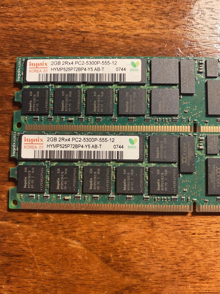 4GB kit 2 x 2GB 2Rx4 PC2-5300P-555-12 - Image 2 of 4