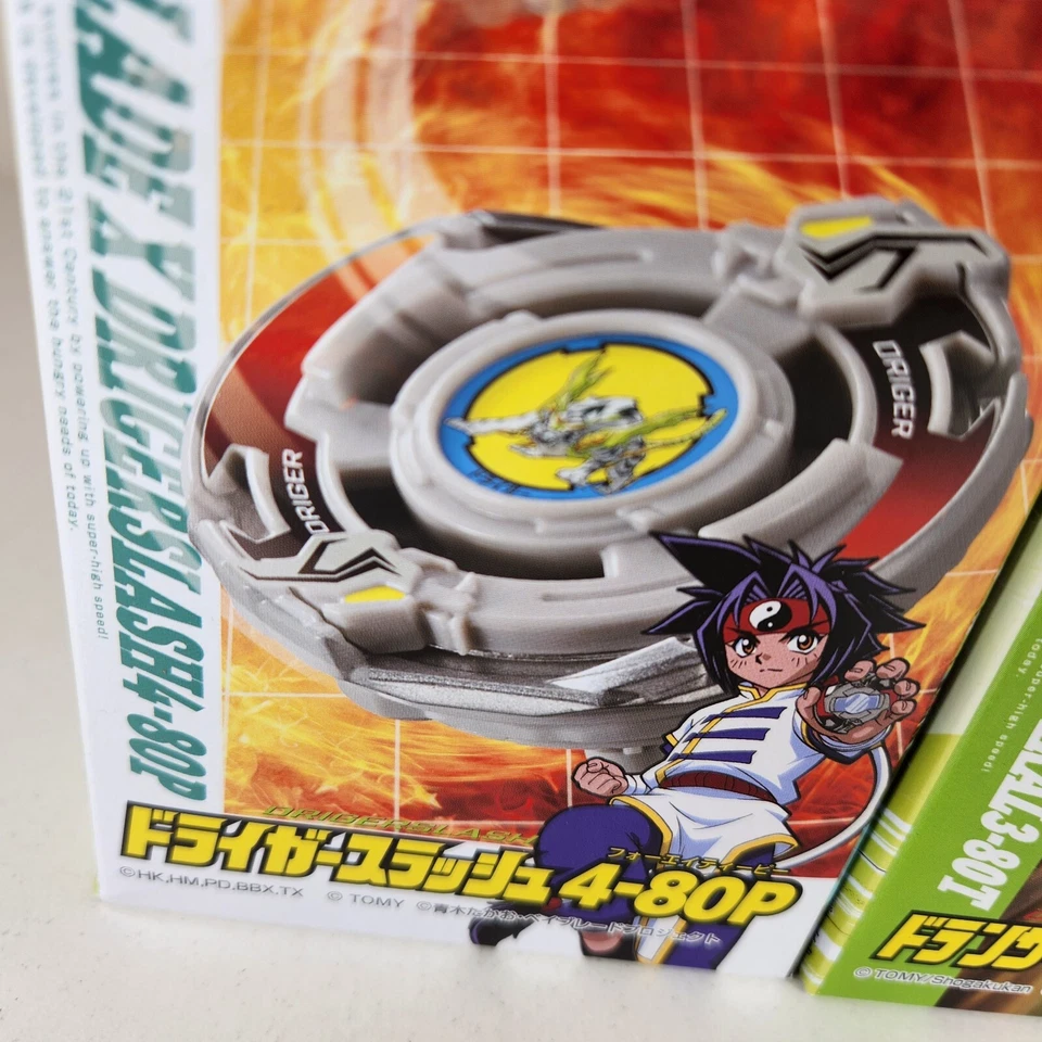 Takara Tomy Driger Slash 4-80P y DRANZER SPIRAL 3-80T Beyblade X BX-00 2024 Foto 3 de 4