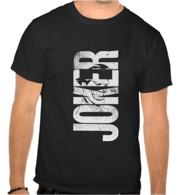 Joker Logo Schwarze T-SHIRT -1087