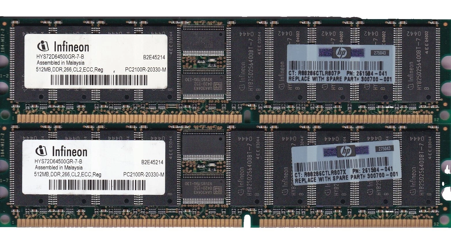 Capacidad total de 1 GB DDR1 SDRAM ordenador de los módulos de memoria (RAM) 4