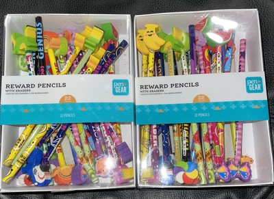 Reward Pencils With Erasers Pen + Gear Includes 44 Pencils Fun School Teacher