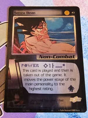 dragon ball super card game senzu bean BT1-053 (C)(Foil) Super: Galactic Battle Each drawstring bag is filled with 2.0 ounces sour green apple candy beans Set Of 2) Dragon Ball