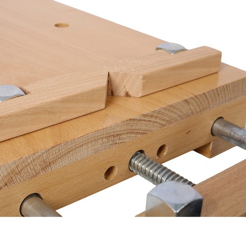 Tornillo de banco de carpintería portátil banco de trabajo de madera dura con sujeción superior - Imagen 13 de 17