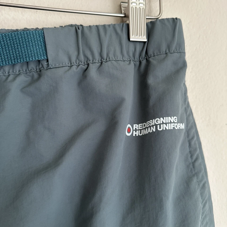 Pantalones Cortos Rhuigi X Zara Para Hombre Medianos Azul Verde Carga Utilidad Bermudas Raro Foto 4 de 4