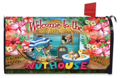 Summer Nuthouse Humor Magnetic Mailbox Cover Standard Briarwood Lane