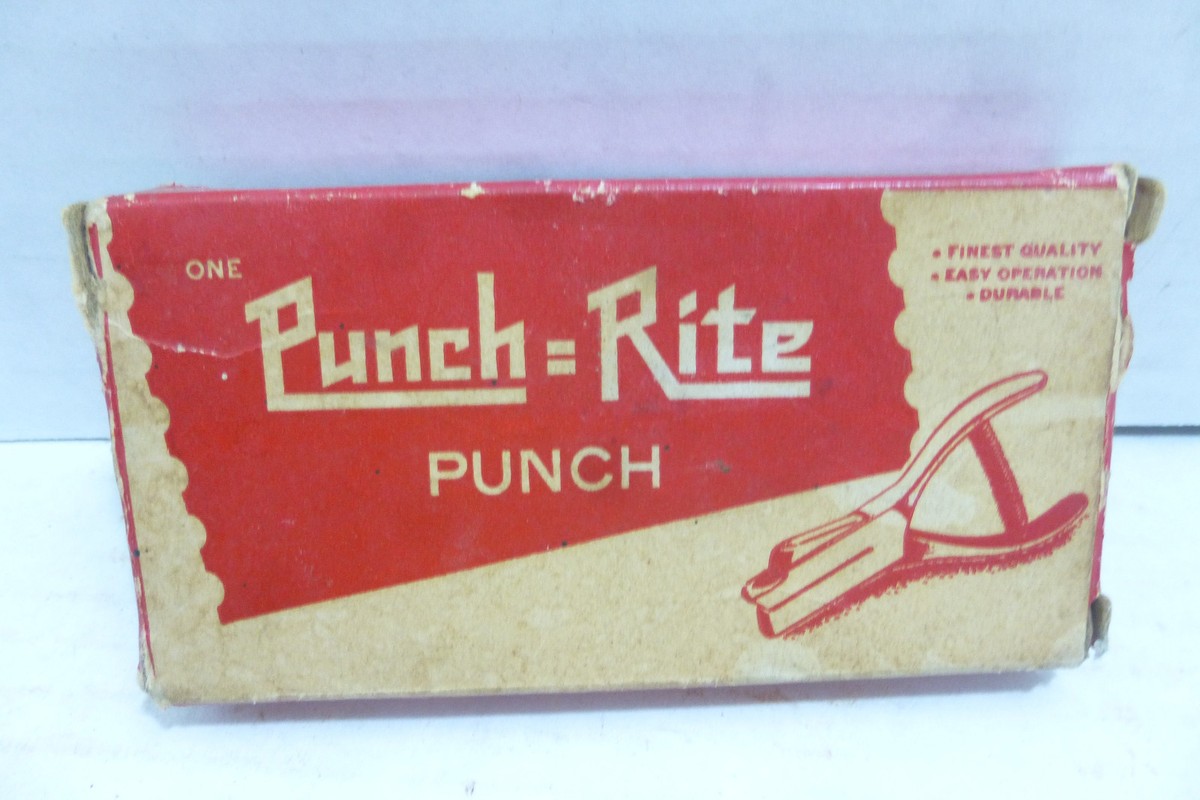 Vintage Punch-Rite Hole Punch 790 in Original Box | eBay
