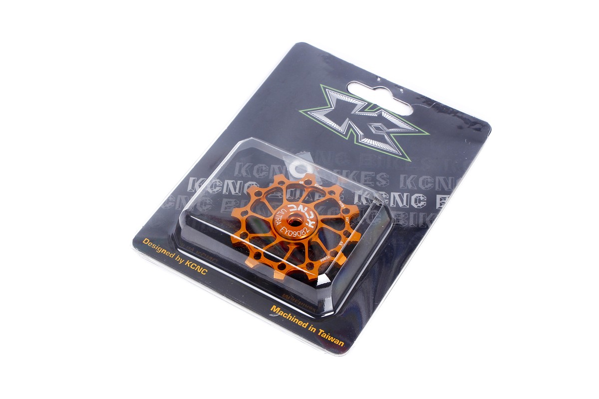 Poleas Desviador Para Bicicleta De Carretera KCNC - 12 Dientes, Color Oro, Compatible Con Shimano/SRAM/Campy