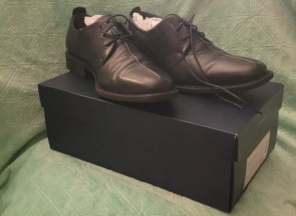 Cole Haan Cain Center Seam Ox II Oxford Black Shoes Men's 8 M NIB New C12541