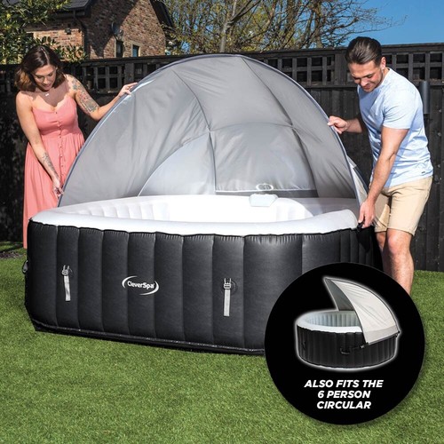 CleverSpa Hot Tub Canopy - 6 Person Round & Square Models - Picture 4 of 12
