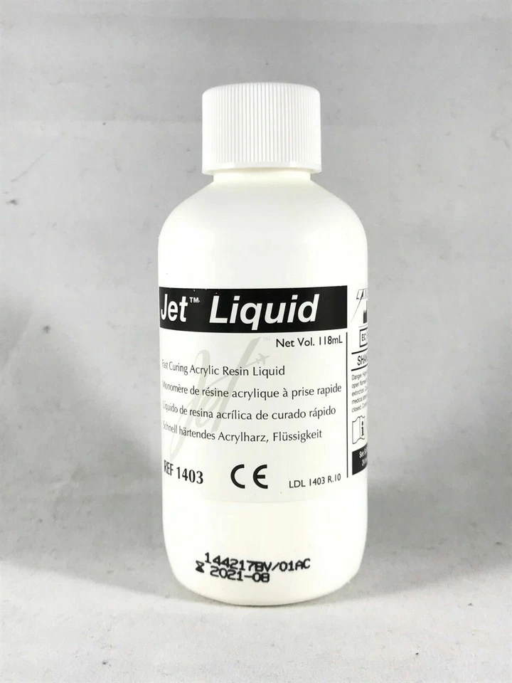 Líquido de resina acrílica para reparación de dentaduras Lang Jet 118 ml (4 oz) -FDA Foto 3 de 3