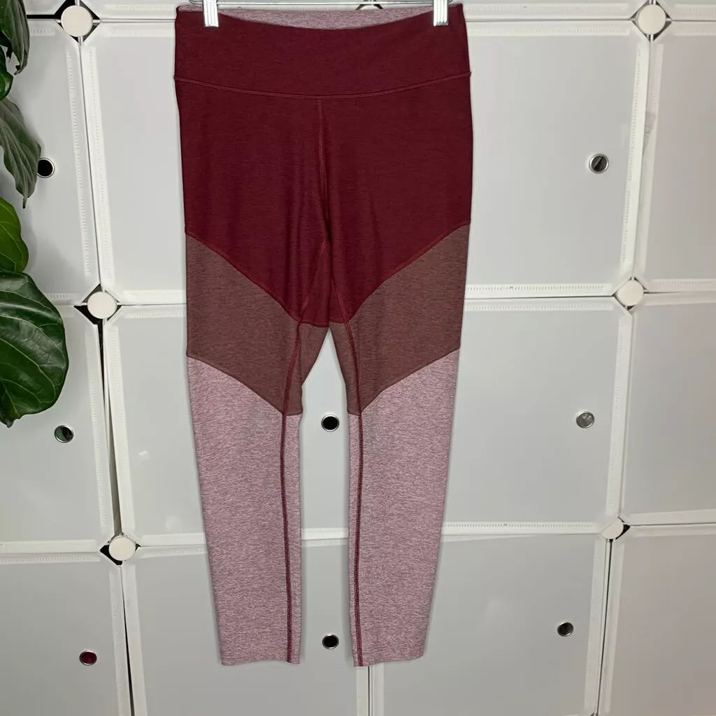Red athletic leggings store