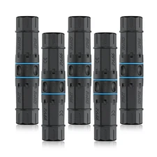 5x Waterproof Cat6 RJ45 Ethernet Coupler IP68 Shielded Outdoor