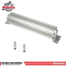 Dual Pass Aluminum Finned Transmission Oil Cooler 12 For Hot Rod Cars Universal