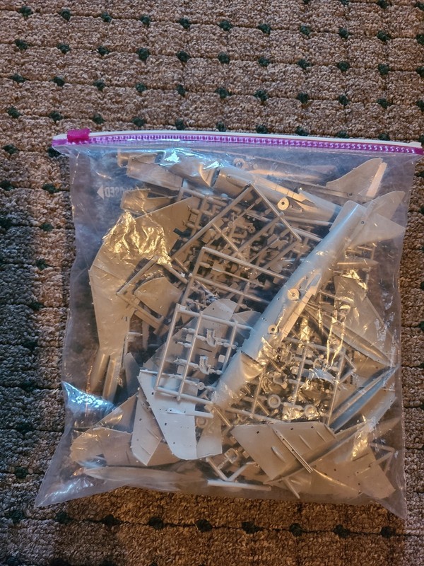 Lot of 10 Bagged 1/72 Single and Dual Seat AV-8 / British Harrier Model Kits