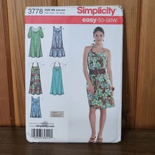Simplicity Dress  or Tunic 3778 Sewing Pattern Plus Sz 20W-28W Uncut FF Karen Z