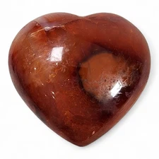 Carnelian Polished Puff Heart Madagascar 118.4 grams