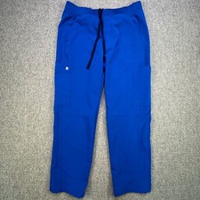 FIGS Axim Men's Cargo Scrub Pants Royal Blue Technical Collection Size Small M/S