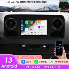 For Mercedes-Benz Sprinter 2018-2023 Car Stereo Radio CarPlay 2+32GB Android 13