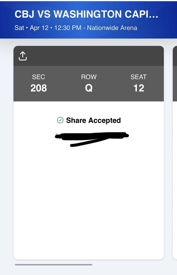 Washington Capitals @ Columbus Blue Jackets Saturday 4/12 - Image 2 of 2