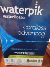 Waterpik Cordless Advanced Rechargeable Portable Water Flosser  Damaged Box