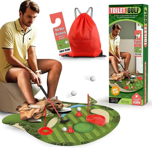 Toilet Golf Game - Funny Gifts for Men, Golf Gifts for Men, Funny White Elephant