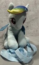 My Little Pony Rainbow Dash Plush Backpack Adjustable Straps 2014.