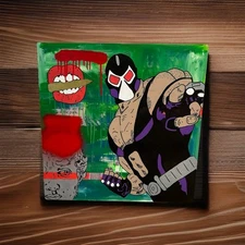 20 X 20 original painting on Wooden Canvas/Street Art/ Graffiti/ Pop Art/ Bane