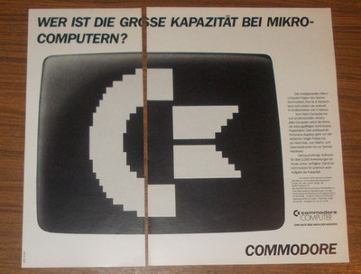 Rare Advertising COMMODORE Who's the Big Capacity in Micro Computers? 1983