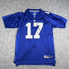 Reebok NFL Jersey Youth XL Blue Plaxico Burress 17 New York Giants Mesh