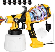 Professional-quality Paint Sprayer With Led Light Easy Clean Features - 1400ml Professional-quality Paint Sprayer With Led Light Easy Clean Features - 1400ml