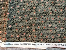 Jo Morton for Andover Fabrics black red 1800's reproduction BTHY