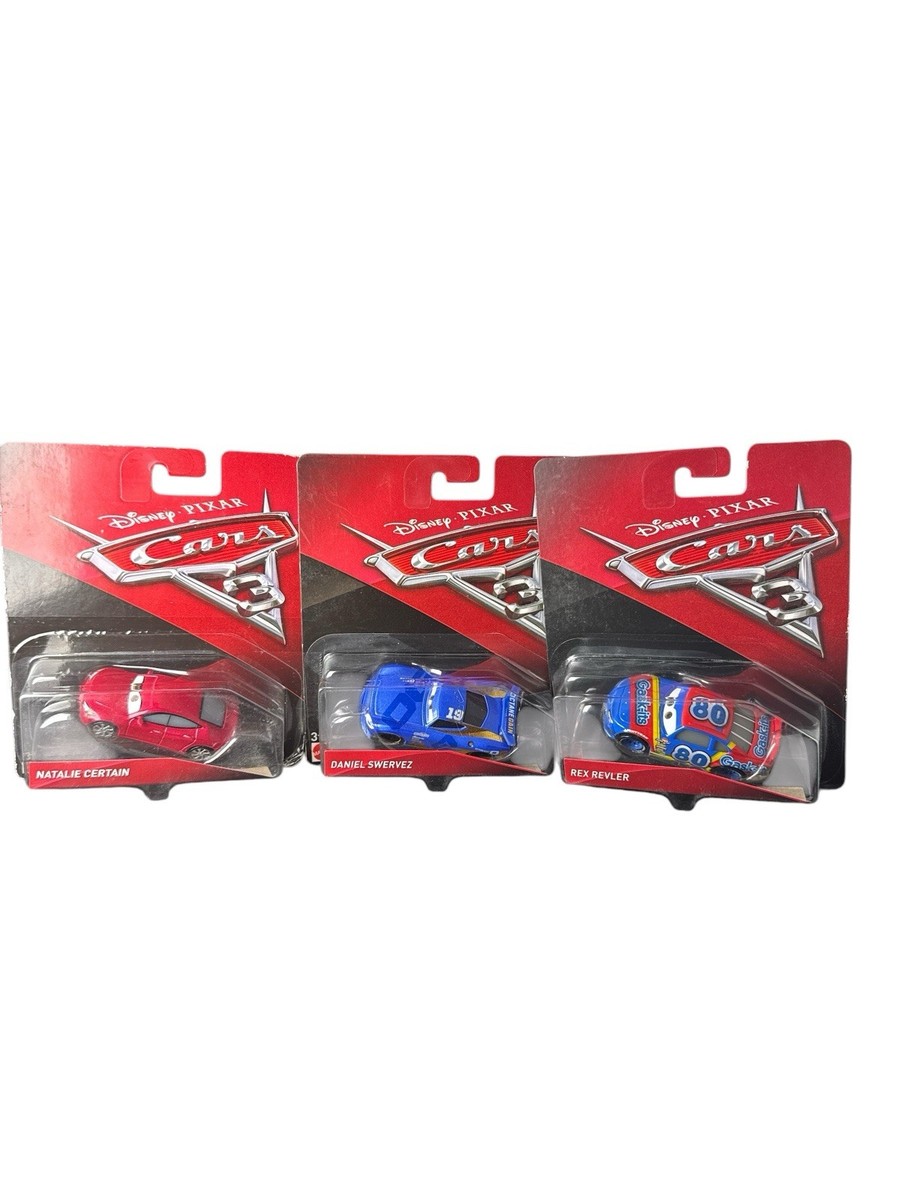 Disney Pixar Cars 3 Rex Revler Natalie Certain Daniel Swervez Lot
