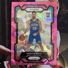 2023 Prizm Pink Ice #297 Vasilije Micic RC - Thunder