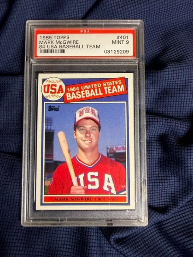 Mark McGwire 1984 Topps Rookie Card #401 USA PSA 9